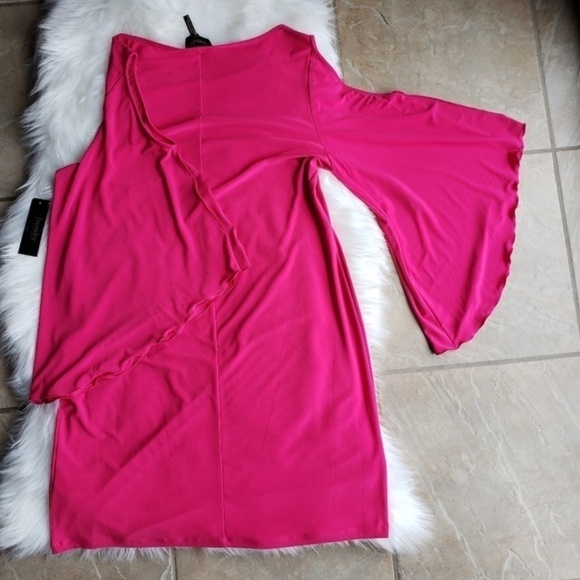 NWT Laundry by Design Cold-Shoulder Shift Dress M - Picture 6 of 8